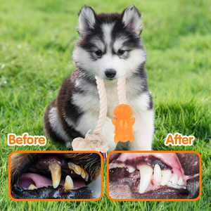 Pawise, juguete interactivo para perros con cuerda de algodón, dispensador de golosinas para mascotas, juguete de alimentación lenta para entrenamiento IQ - Product Image 6