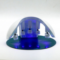 Lampe à ongles LED UV à double longueur d'onde rechargeable intelligente professionnelle avec batterie polymère minuterie LCD pour le durcissement du vernis à gel à la maison de Salon