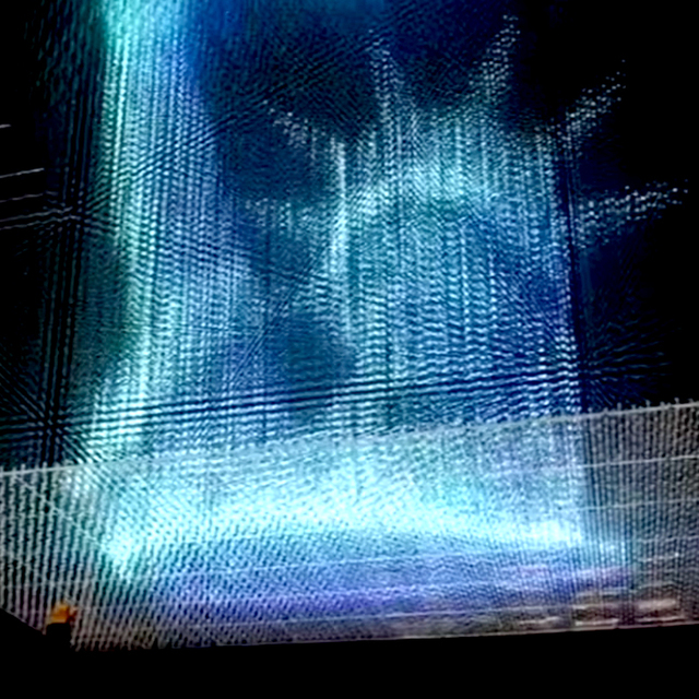Interactive 3D Volumetric LED Matrix Light Display Digital Artlay Wall Flexible Engaging Experiences Sound-Activated IP65 Lights