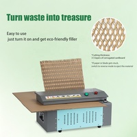 Machine à déchiqueter le carton de 350 mm sans emballage plastique, système d'emballage logistique, perforateur de carton extensible
