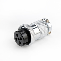 Conector de aviación GX30 de Fábrica-Montaje de brida circular Enchufe macho de 2 3 4 pines con rosca de 25mm y enchufe de orientación estándar
