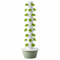 Système d'agriculture verticale hydroponique en tour, 30L, 9 niveaux, culture de légumes avec pompe et tige métallique