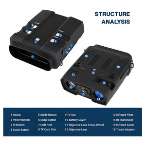 Visionking-binoculares de visión nocturna, 1080p Full HD, rango de visión de 1640 pies, infrarrojo Superior de 5W, Sensor COMS de alta sensibilidad - Product Image 2