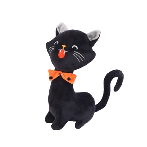 Kawaii Black Cat Peluche Halloween Peluche Cuscino Gatto Nero Peluche Bambola Giocattoli per Bambini Peluche Regalo di Natale per Bambini Ragazze  26