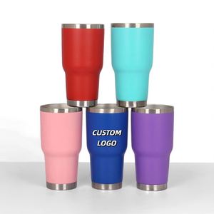 Wine Wholesale Bulk Water Custom Insulated Stainless Steel Coffee Tumbler With Straw and Lid - Product Image 2