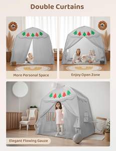 Tentes pour enfants tente de jeu occultante château de fille peluche princesse maison de rêve Portable tente de Camping Pop up - Product Image 4