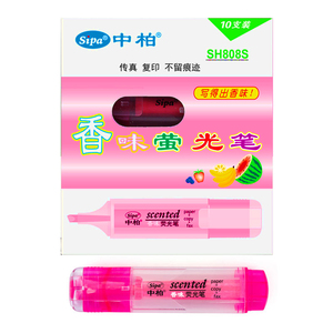 <span class=keywords><strong>Sipa</strong></span> SH808S Stylo surligneur étanche à séchage rapide multicolore Encre à base d'eau avec fibre Oblique Nib Scent Emballage en vrac - Product Image 3