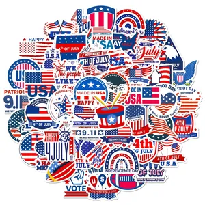 50PCS Independence Day Flag Faith <b>Sticker</b> Decals Luggage Travel Backpack Skateboard Phone Laptop USA Election <b>Sticker</b> - Product Image 5