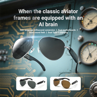 F18 lunettes intelligentes de traduction en temps réel AI lunettes de soleil mode intelligentes BT casque ouvert assistant vocal charge magnétique