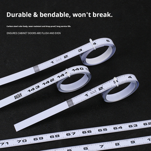 Règle adhésive pour scie à table en acier au carbone blanc, bande graduée peinte au four avec niveau de précision de classe 2, <span class=keywords><strong>mesure</strong></span> <span class=keywords><strong>métrique</strong></span> <span class=keywords><strong>et</strong></span> <span class=keywords><strong>impériale</strong></span>, ruban à mesurer de 0,5 à 10 m - Product Image 5