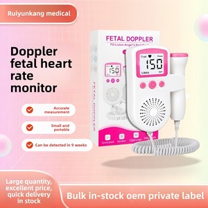 Monitor <span class=keywords><strong>Fetal</strong></span> Doppler con Certificación CE, Funciona con 2 Pilas AA, Blanco y Rosa - Product Image 3