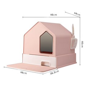 Großhandel neue große Katzen toilette benutzer definierte große Katze Katzen toilette & Zubehör mit Schaufel - Product Image 3