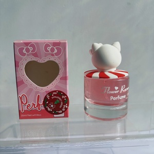 Hot Selling Kitty cat Shape Glass Bottle Fragrant Children & Baby's Cute Private Label Cologne Spray <b>Perfume</b> for Kids - Product Image 2