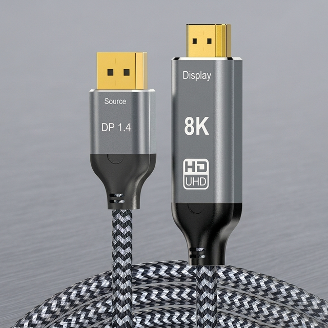 USB C to HDMI Cable 8K60Hz Type C to HDMI Adapter Cable Braided 4K Ultra HD for Monitor Laptop Projector Switch Phone