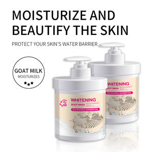 OEM Natural Moisturizing Collagen Silky Skin Goat Milk Body Wash Hyaluronic Acid Vitamin E Anti-Bacterial Oil Control <b>Shower</b> - Product Image 3
