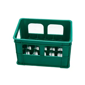 Heavy duty 12/24 bottles plastic beer bottles are sold in crates and turnover bins milk crate