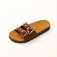 Chaussures Birken élégantes Mules plates de luxe Mules souples légères et anti-glissantes Mule talon été printemps extérieur chaussures plates pantoufles pour femme