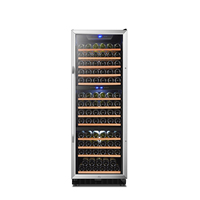 Vantico 450L 149 bouteilles, refroidisseur à vin triple zone, réfrigérateur à vin encastrable commercial avec contrôle numérique de la température