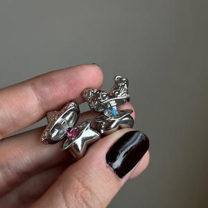 バレンタインデークリスマスギフト甘いハートネックレス珍しいことロングチェーンジュエリー女性用ゴスアクセサリーモダンアイテム - Product Image 4