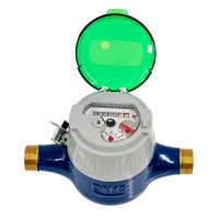 Compteurs d'eau volumétriques à piston en laiton DN15, débitmètre R400, anti-corrosion, haute précision, installation horizontale, débitmètre IP68
