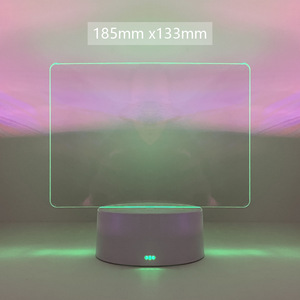 USB trống Acrylic bằng văn bản <span class=keywords><strong>LED</strong></span> tin nhắn Lưu ý Hội Đồng Quản trị DIY xóa được 3D ánh sáng ban đêm hình chữ nhật cơ sở <span class=keywords><strong>LED</strong></span> sáng tạo bảng ánh sáng - Product Image 6