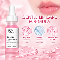 Sérum exfoliant pour les lèvres à 5% de PHA avec gluconolactone et ectoïne, soin des lèvres doux, hydratant et adoucissant, 15 mL