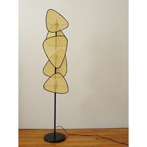 Lampadaire créatif à source de lumière LED, contrôle par interrupteur, pour salon, chambre à coucher, bureau, style Zen - Product Image 3