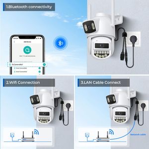Cámara de Vigilancia Solar Inalámbrica <span class=keywords><strong>Mini</strong></span> Espía 720P HD, Mejores Cámaras Exteriores 2026, Cámara Tipo Torreta de 8MP - Product Image 5