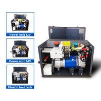 Groupe hydraulique industriel robuste CE/ISO, unité de puissance hydraulique DC12V/24V, pièce hydraulique à double action pour fourgon à ailes