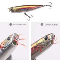 Hameçons flottants en acier inoxydable pour leurres artificiels durs, pour la pêche au bar en eau salée et en eau douce