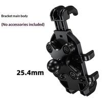 Support de téléphone pour moto en plastique ABS étanche, antivol, antichoc, fixation sur guidon, support de navigation, pare-soleil électrique