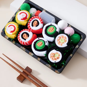 <span class=keywords><strong>2025</strong></span> Kháng Khuẩn Dễ Thương Vui Hạnh Phúc Đan Phụ Nữ Crew <span class=keywords><strong>Socks</strong></span> Chất Lượng Cao Sushi Bọc Quà Tặng Tùy Chỉnh Sock Nhà Sản Xuất Logo - Product Image 1