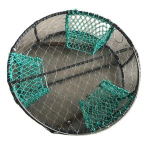 Piège à crabes rond <span class=keywords><strong>en</strong></span> acier inoxydable à 3 entrées, robuste - Idéal pour la pêche commerciale côtière aux États-Unis, au Chili et au Royaume-Uni - Product Image 2