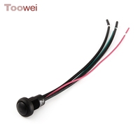 Interrupteur à bouton-poussoir TOOWEI 12 mm 12 V, étanche IP67, pour démarrage de moteur de voiture, interrupteur de démarrage momentané