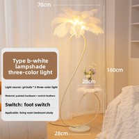 Lampe de sol LED moderne avec base E27, design en forme d'autruche, pour le coin du salon et la chambre à coucher
