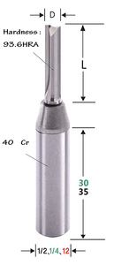 Yasu phụ kiện chất lượng cao Vonfram cacbua <span class=keywords><strong>TCT</strong></span> 2/3 sáo thẳng cuối nhà máy - Product Image 2