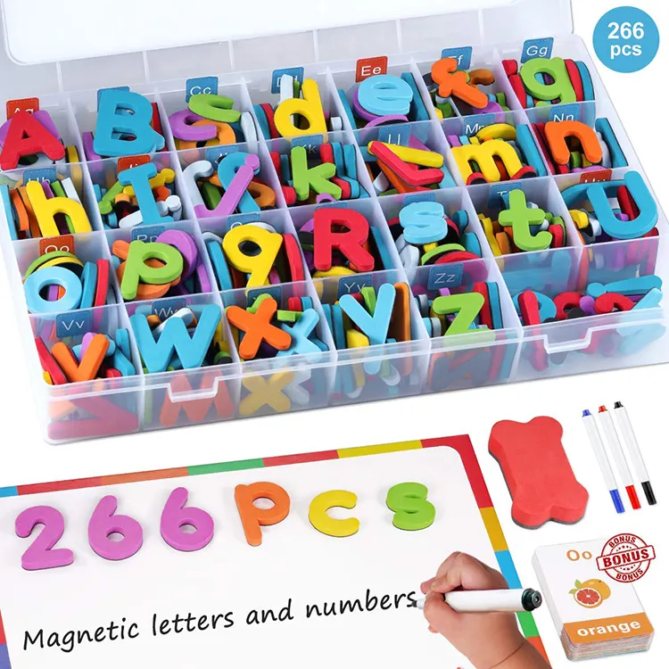 Abc lettere e numeri Magnetici con doppio-lato magnete tavolo da disegno l'insegnamento in classe set