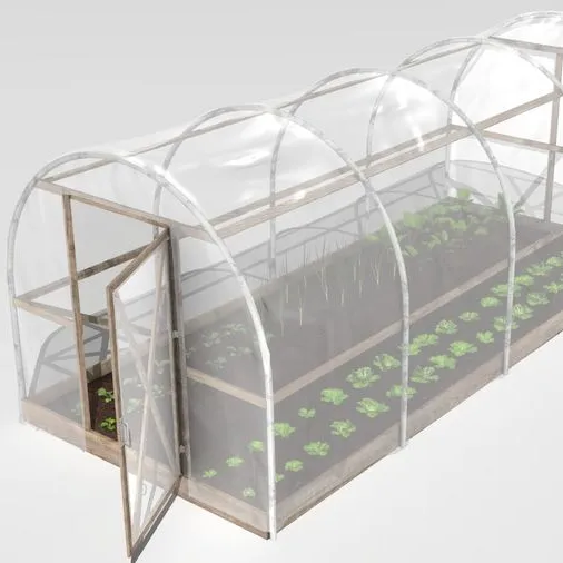 Invernadero agrícola comercial de alta calidad, invernadero con película de plástico, fácil de instalar