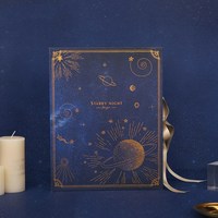Boîtes à étoiles bleues en forme de livres, boîtes cadeau en papier rigide avec ruban pour un cadeau de retour, vente en gros, 50 pièces