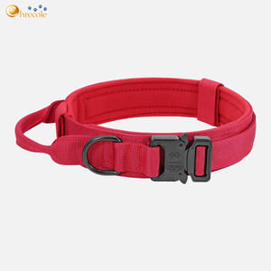 Toptan özelleştirilebilir Polyester Pet yaka klasik ağır taktik eğitim köpek aksesuarları geniş ayarlanabilir Metal toka - Product Image 4