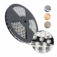 Bande lumineuse LED profilée en aluminium SMD2835 découpable IP20 12V et 24V CC 3000K 3500K 5000K