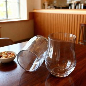 Verres à vin rouge sans pied en plastique transparent classiques de haute qualité, très demandés, pour les fêtes - Product Image 3