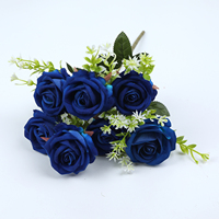 Rote Samt künstliche Burgunder Rosen Hochzeit Bühnen dekoration Blumen für Muttertag und Back to School MOQ 50 Pcs