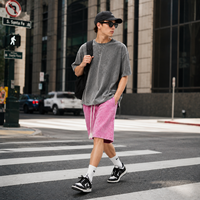 Shorts Cargo en Toile 260 GSM Délavée à l'Acide, 100% Coton, Séchage Rapide, Anti-Plis, Haute Qualité, Meilleures Ventes, pour Entraînement et Usage Quotidien