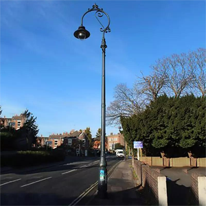 Đèn Đường Ngoài Trời Sáng Sủa Theo Yêu Cầu Chiều Cao 4-12 Mét Đèn Sân Vườn Cột Thép Đèn Cột Đèn Chiếu Sáng Cổ Điển - Product Image 6