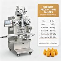 Machine à faire des coxinha, haute vitesse, poids réglable, certifiée CE, équipement complet de production de collations savoureuses brésiliennes
