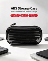 Étui de voyage léger en ABS rigide, pochette de protection pour écouteurs, câble de chargeur, petits appareils électroniques