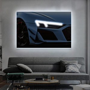 Kids Room Large Lighting Home Decoration <strong>Artwork</strong> Acrylic Printing Car Poster LED <strong>Illuminated</strong> Painting Modern Wall Art Decoration - Product Image 5