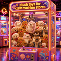 Peluches de dinosaures pour les prix des jeux de grue, jouets animaux de dessin animé doux pour les salles de jeux familiales, les cadeaux de fête et les magasins de détail