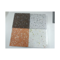 Carreaux de terrazzo en porcelaine mate au design moderne, résistants aux acides et à l'usure, épaisseur 3 mm/8 mm, imitation brique, texture murale